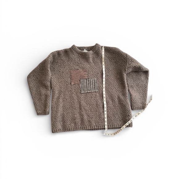Harrods Brown Textured Crewneck Sweater - Picture 5 of 6